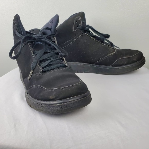 Junior Nike Jordan 1 Flight 5 Black Basketball Trainers 881440 010 Size 7y - Picture 14 of 16